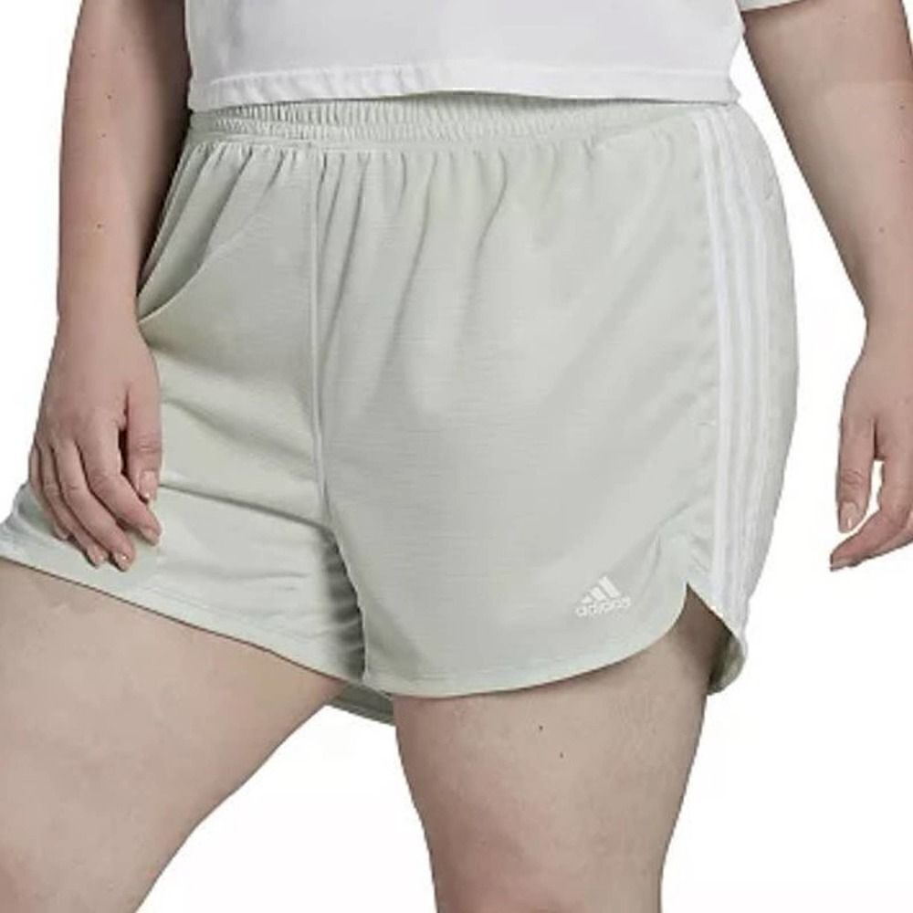 Adidas Plus Size Pacer 3-Stripe Shorts-3XL